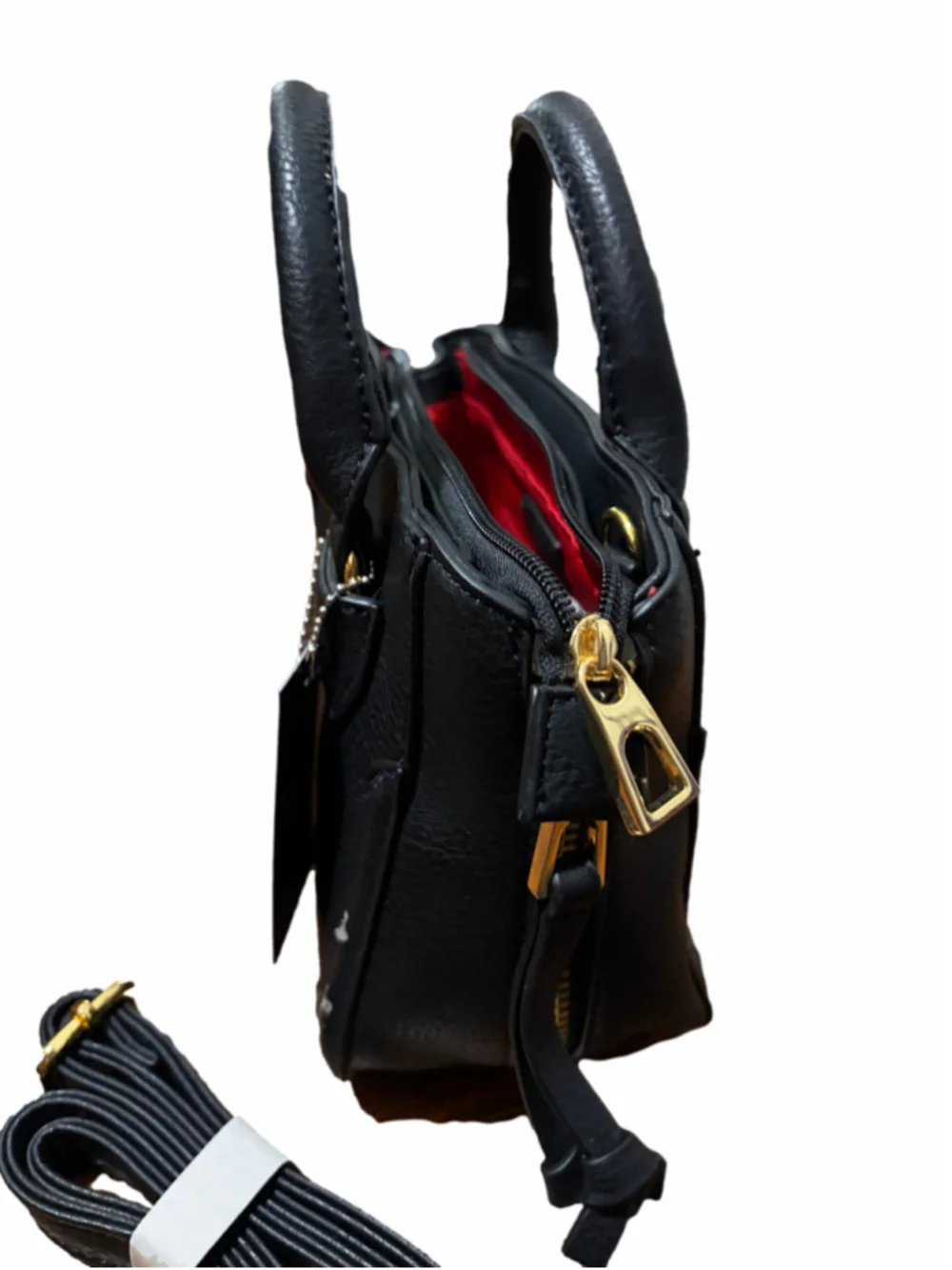 Vertigo Paris “Dani” Mini Satchel NWT Black/White Y2K Inspired Crossbody Bag